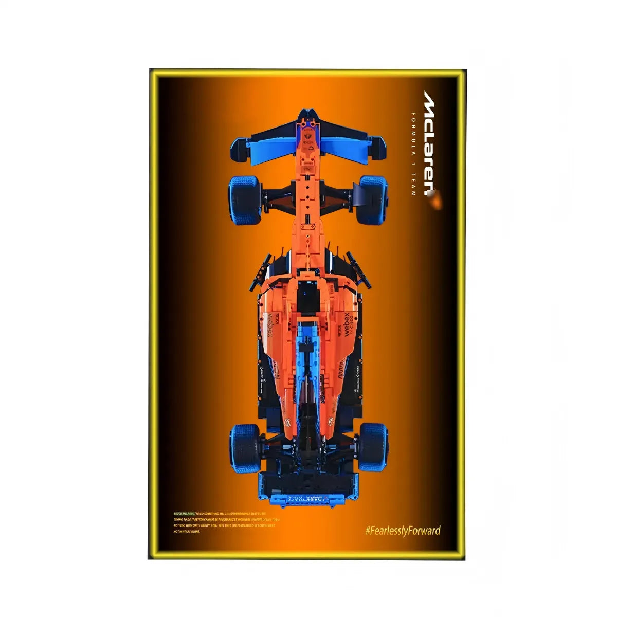 Premium Wall Display Compatible with LEGO® Technic™ McLaren F1 42141 Style B