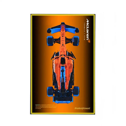 Premium Wall Display Compatible with LEGO® Technic™ McLaren F1 42141 Style B
