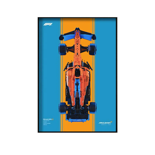 Premium Wall Display Compatible with LEGO® Technic™ McLaren F1 42141 Style G