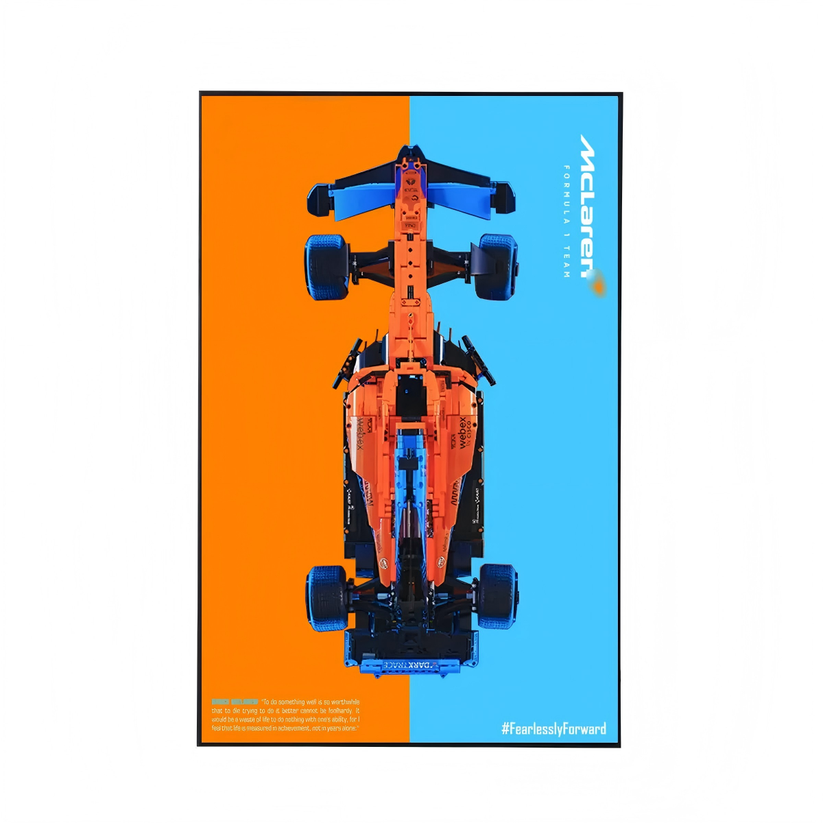 Premium Wall Display Compatible with LEGO® Technic™ McLaren F1 42141 Style D