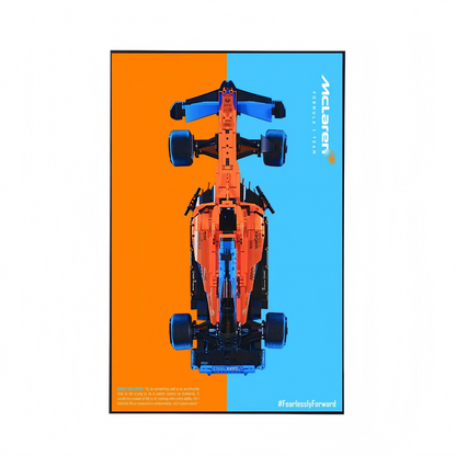 Premium Wall Display Compatible with LEGO® Technic™ McLaren F1 42141 Style D