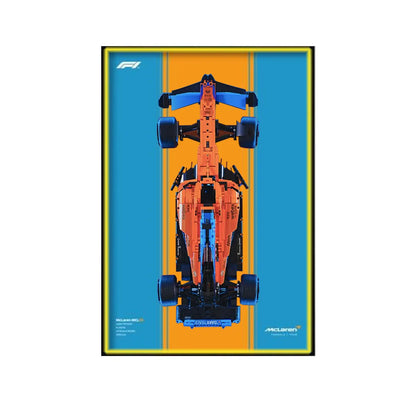 Premium Wall Display Compatible with LEGO® Technic™ McLaren F1 42141 Style G