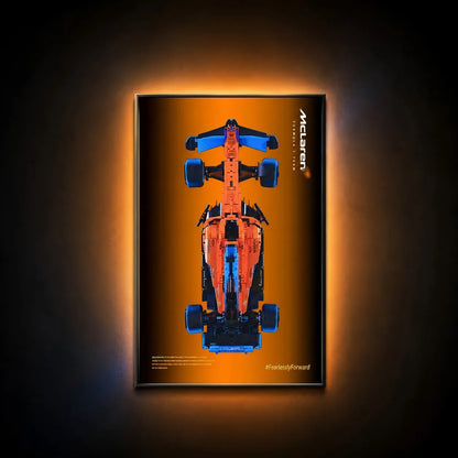 Premium Wall Display Compatible with LEGO® Technic™ McLaren F1 42141 Style B