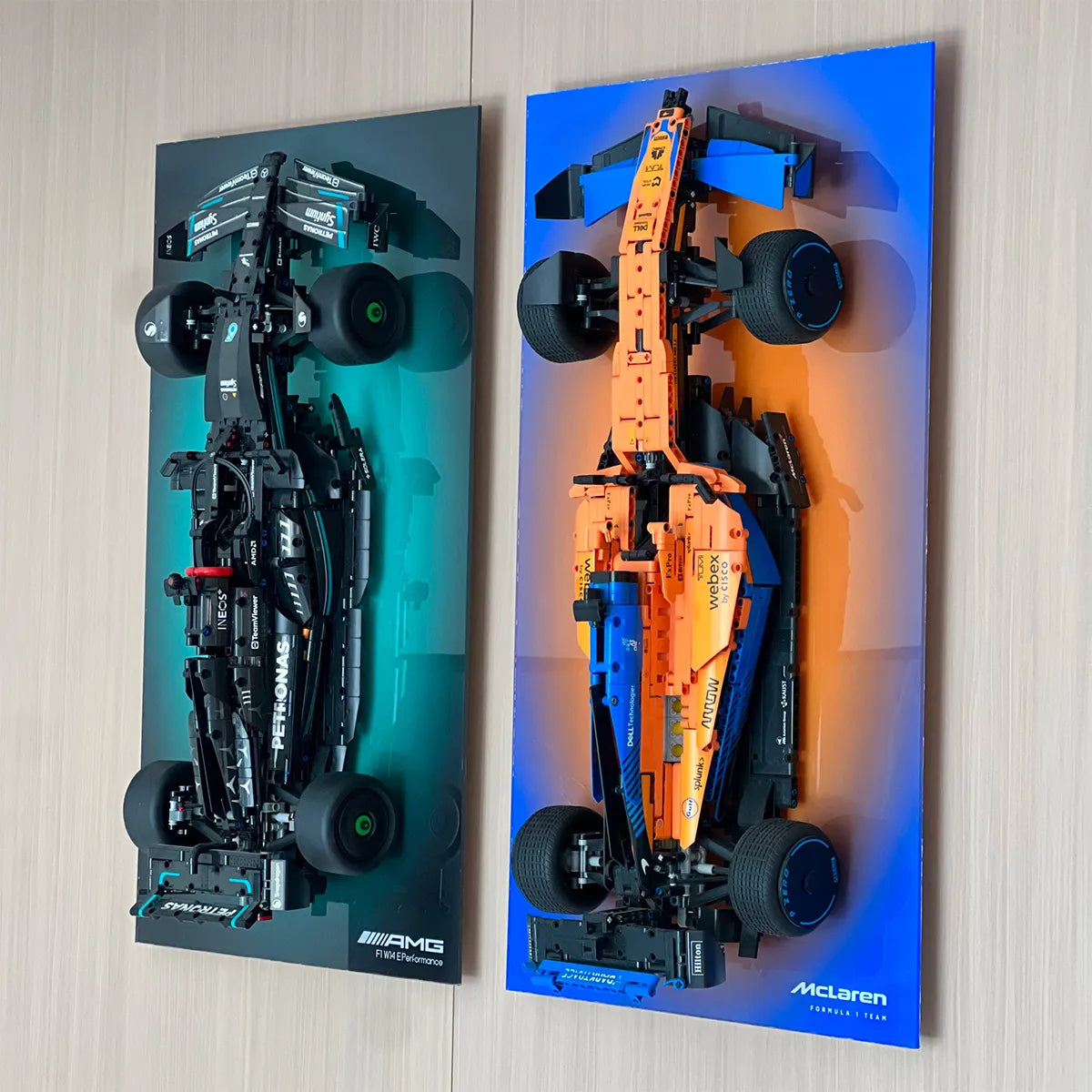 Wandhalterung Displayrahmen kompatibel mit LEGO® Lamborghini Sian 42115 Stil D