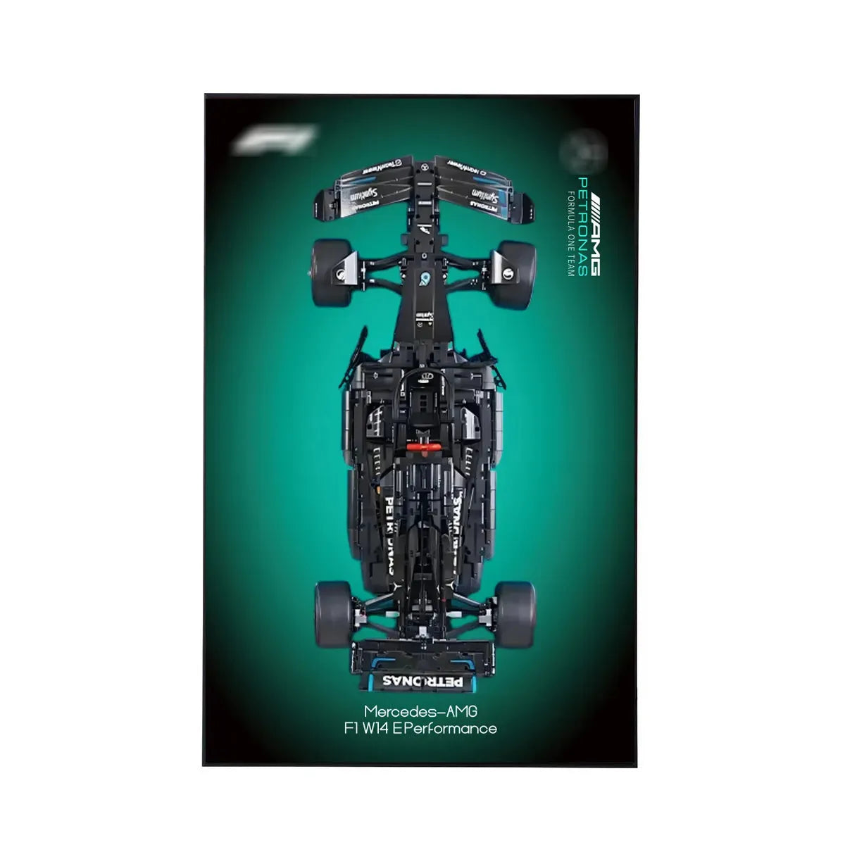 Premium Wall Display for LEGO® Mercedes-AMG F1 42171 Style D