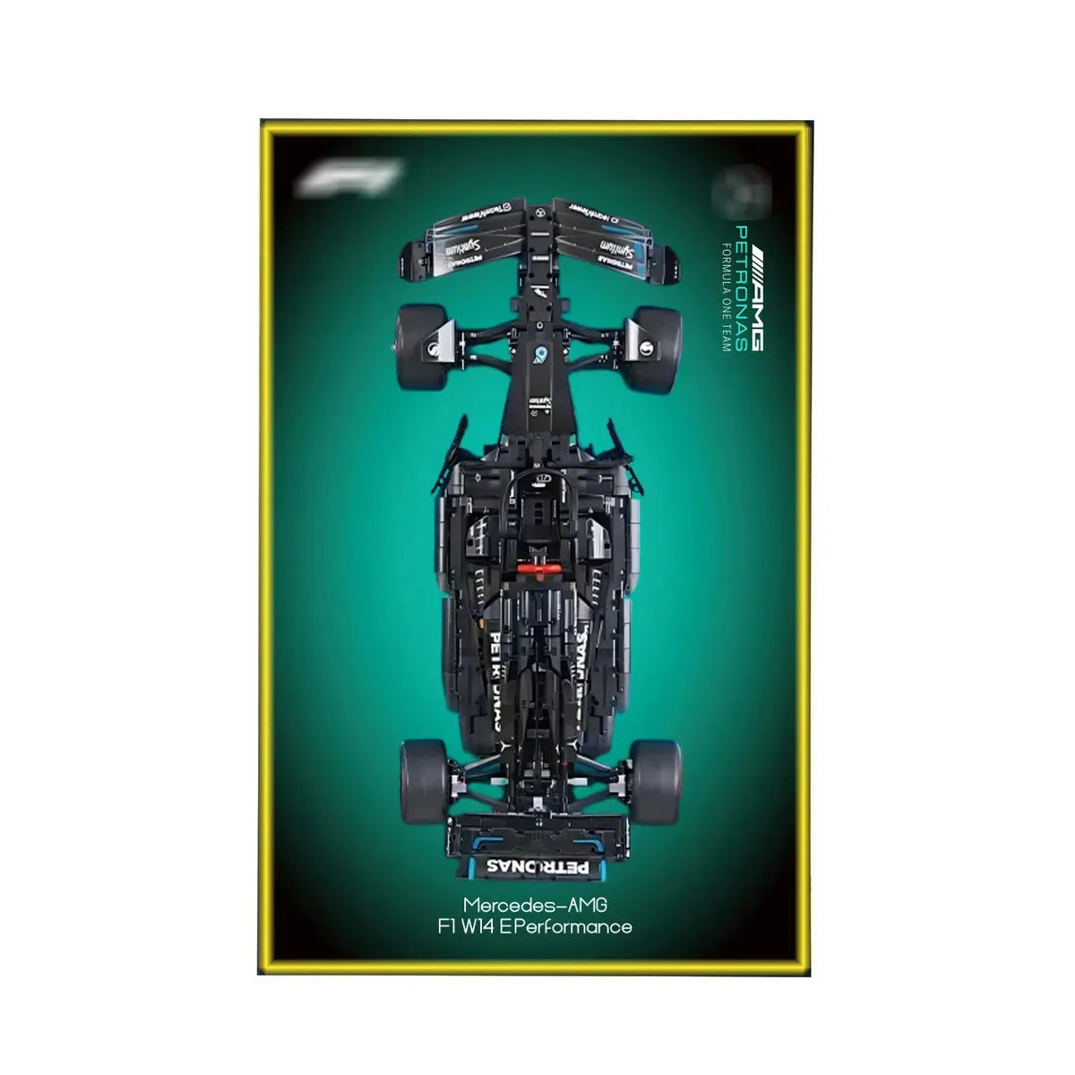 Premium Wall Display for LEGO® Mercedes-AMG F1 42171 Style D