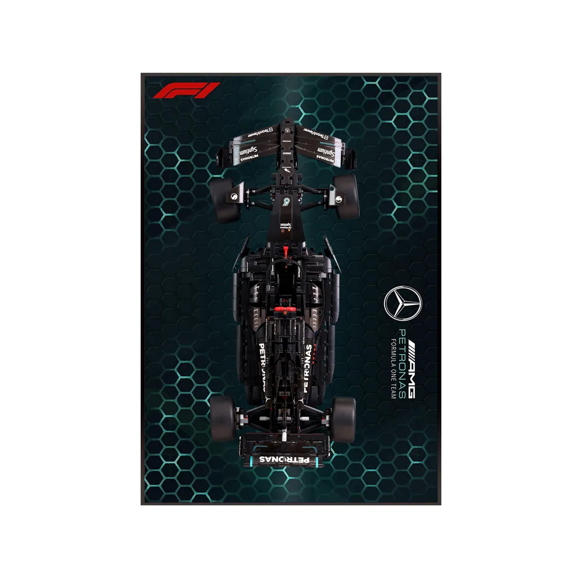 Wanddisplayrahmen kompatibel mit CaDA KICK Sauber F1 C44