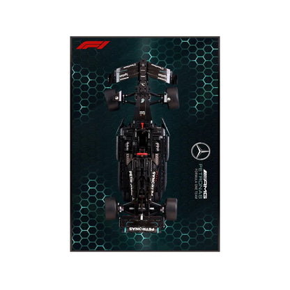 Wanddisplayrahmen kompatibel mit CaDA KICK Sauber F1 C44