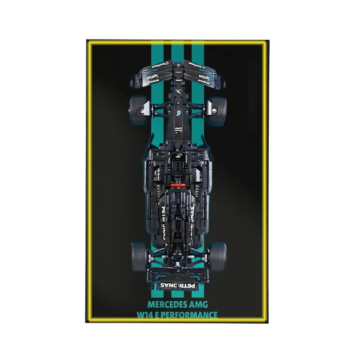 Premium Wanddisplay für LEGO® Mercedes-AMG F1 42171 Style C