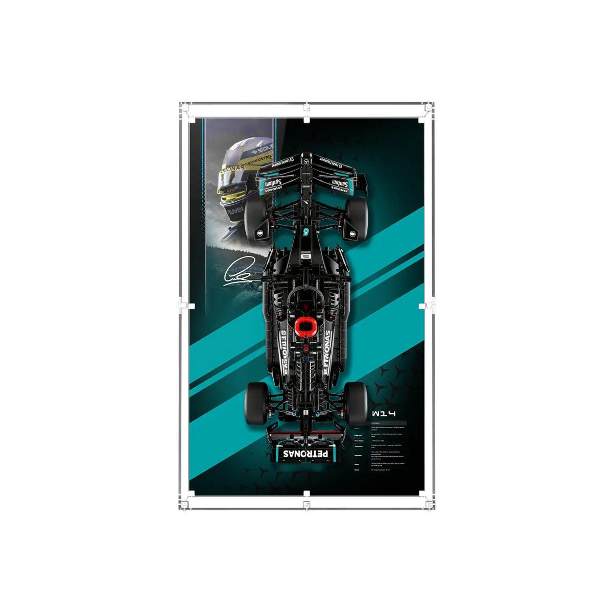 Wall Display Case for LEGO® Technic™ F1 Car
