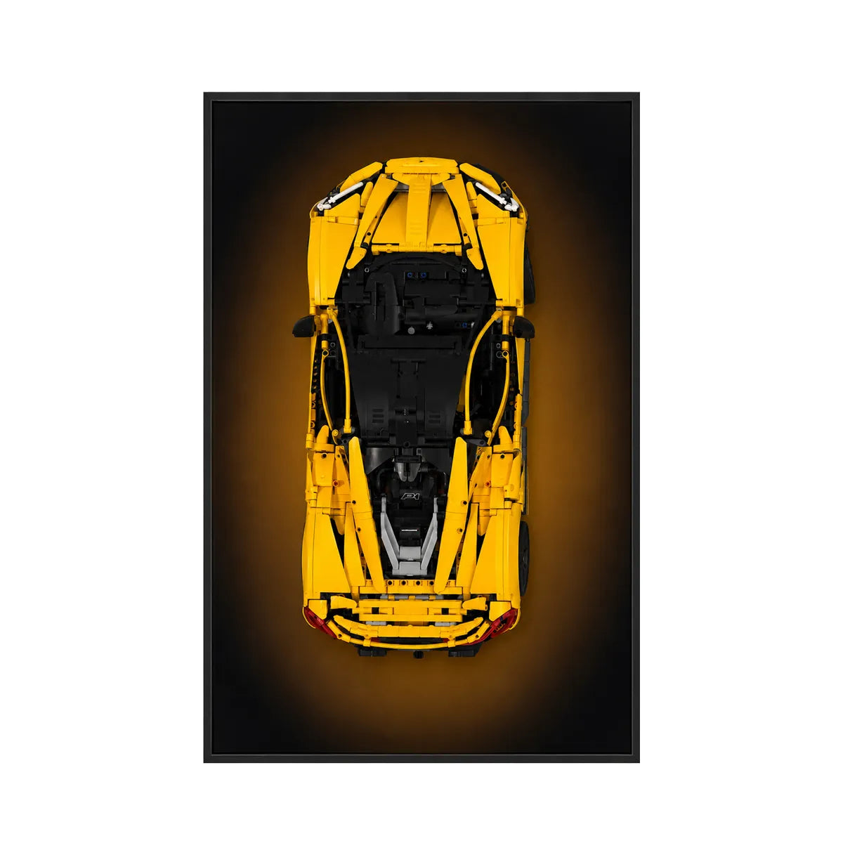 Premium Wanddisplayrahmen kompatibel mit LEGO® McLaren P1 42172 Stil A