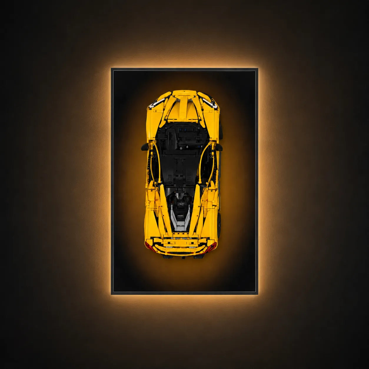 Premium Wanddisplayrahmen kompatibel mit LEGO® McLaren P1 42172 Stil A