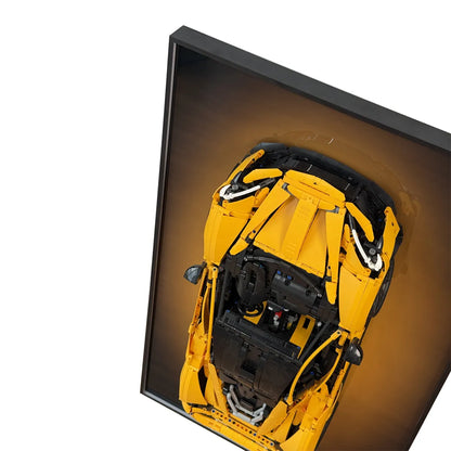 Premium Wanddisplayrahmen kompatibel mit LEGO® McLaren P1 42172 Stil A