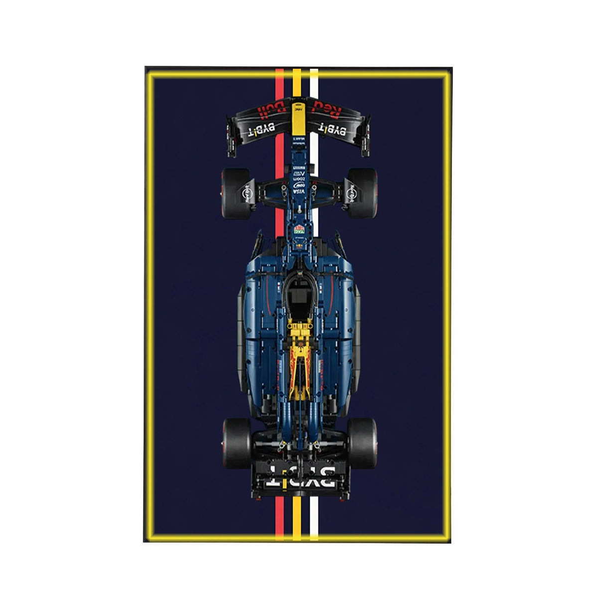 Wall Display Frame for LEGO® Oracle Red Bull Racing RB20 F1 Car 42206 | Electric Summit