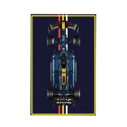 Wall Display Frame for LEGO® Oracle Red Bull Racing RB20 F1 Car 42206 | Electric Summit