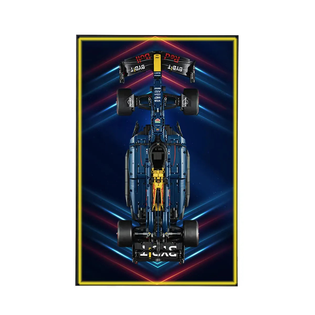Wall Display Frame for LEGO® Oracle Red Bull Racing RB20 F1 Car 42206 | Electric Summit