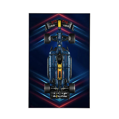 Wall Display Frame for LEGO® Oracle Red Bull Racing RB20 F1 Car 42206 | Electric Summit