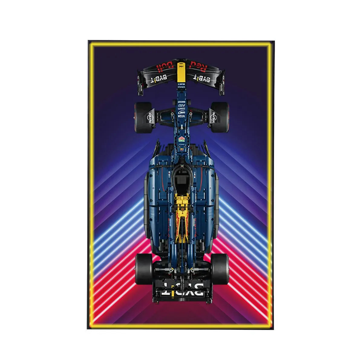 Wall Display Frame for LEGO® Oracle Red Bull Racing RB20 F1 Car 42206 | Electric Summit