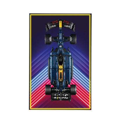 Wall Display Frame for LEGO® Oracle Red Bull Racing RB20 F1 Car 42206 | Electric Summit