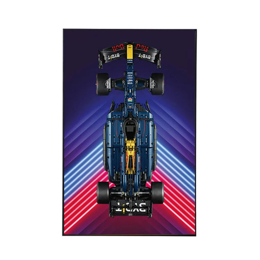Wall Display Frame for LEGO® Oracle Red Bull Racing RB20 F1 Car 42206 | Electric Summit