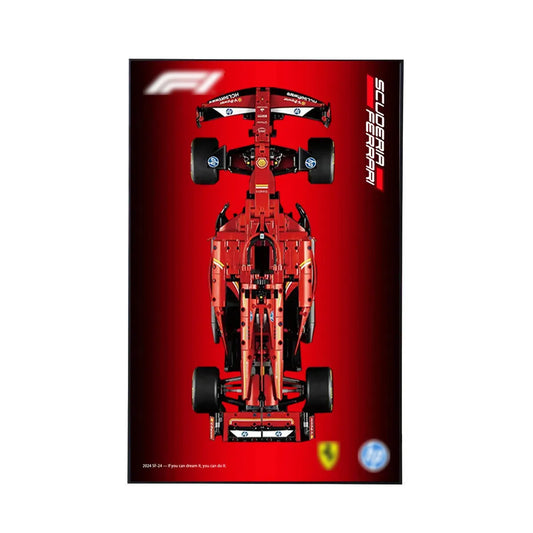 Wall Display Frame Compatible with LEGO® Ferrari F1 SF-24 42207 Style A