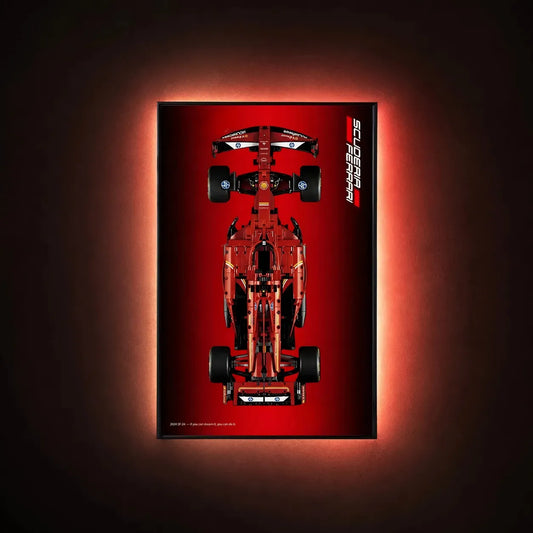 Wall Display Frame Compatible with LEGO® Ferrari F1 SF-24 42207 Style A