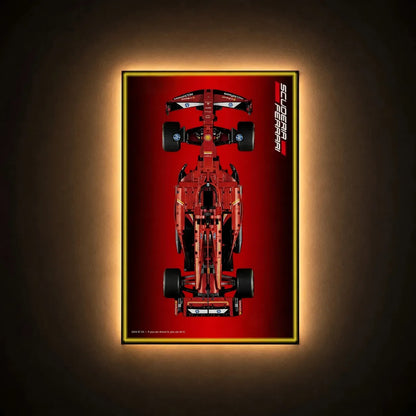 Wall Display Frame Compatible with LEGO® Ferrari F1 SF-24 42207 Style A