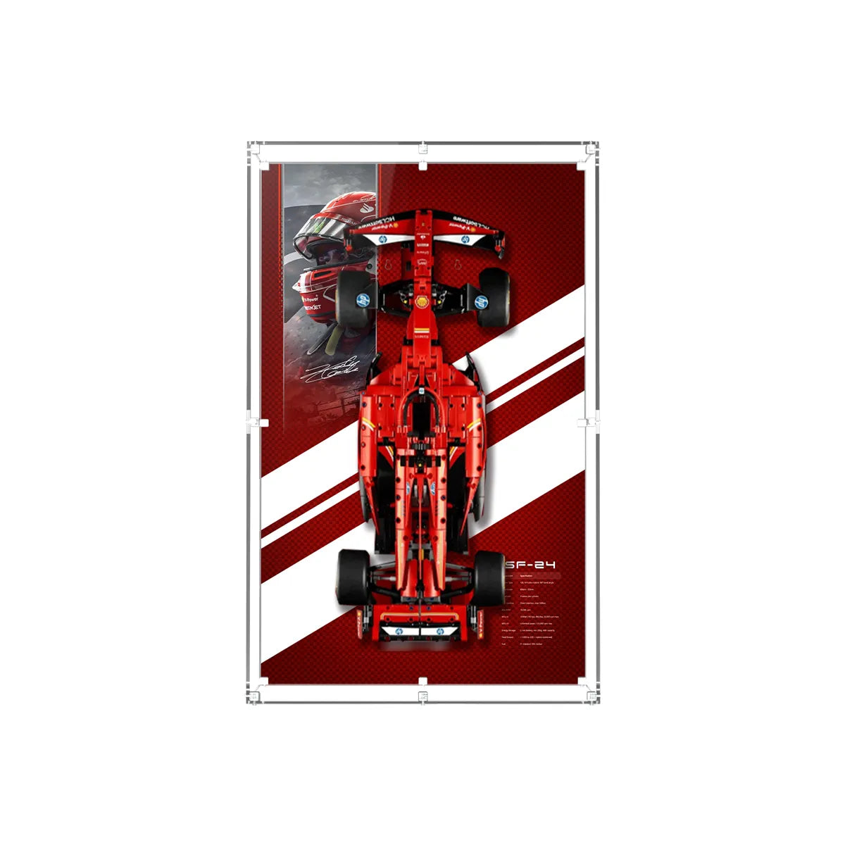 Wall Display Case for LEGO® Technic™ F1 Car