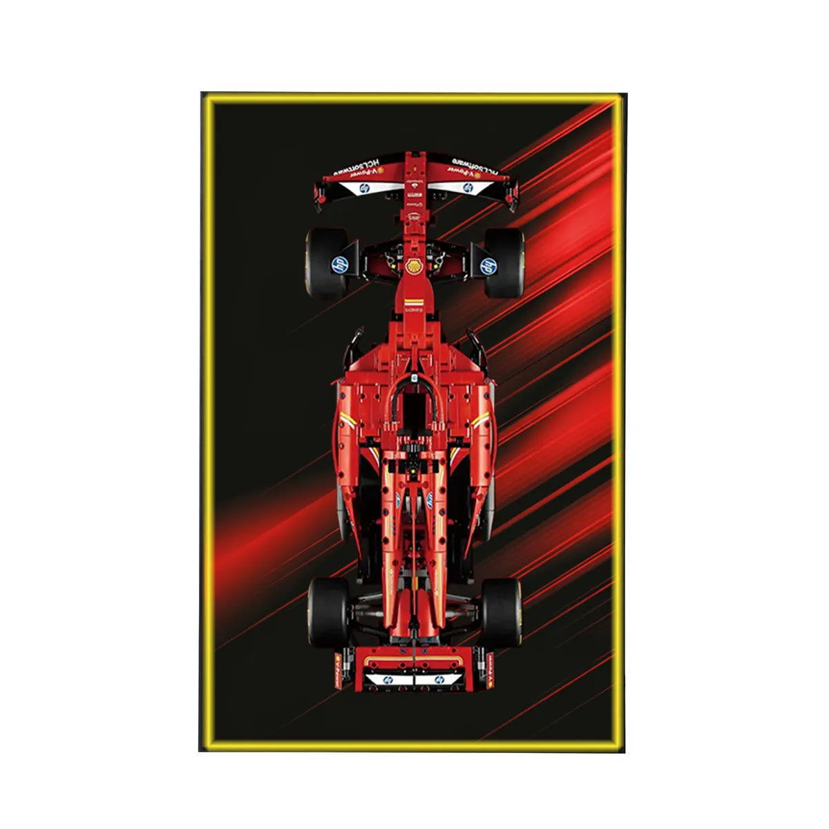 Wanddisplayrahmen kompatibel mit LEGO® Ferrari F1 SF-24 42207 Stil D