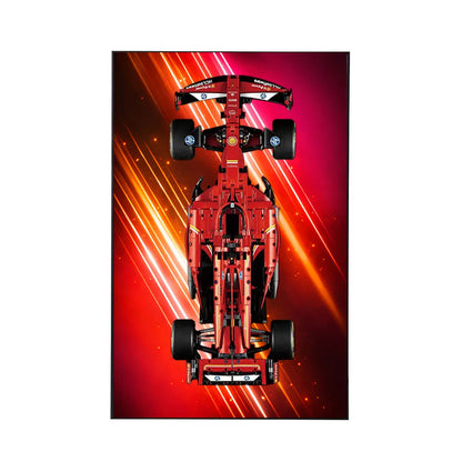 Wanddisplayrahmen kompatibel mit LEGO® Ferrari F1 SF-24 42207 Stil D
