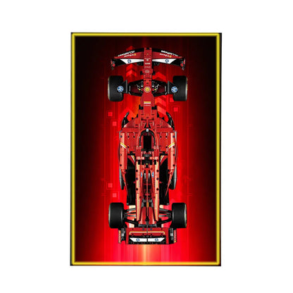 Wanddisplayrahmen kompatibel mit LEGO® Ferrari F1 SF-24 42207 Stil D