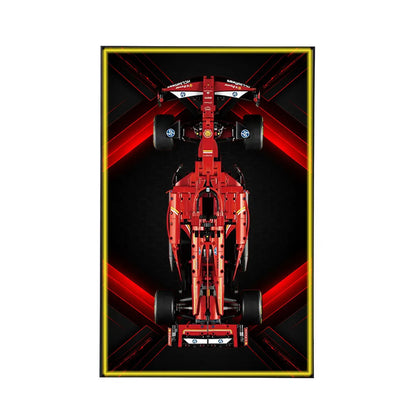 Wall Display Frame Compatible with LEGO® Ferrari F1 SF-24 42207 Style A