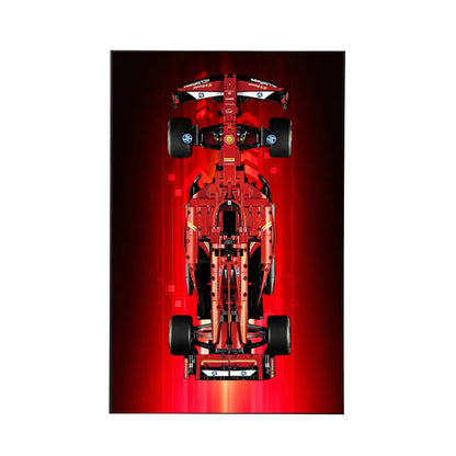 Wanddisplayrahmen kompatibel mit LEGO® Ferrari F1 SF-24 42207 Stil D