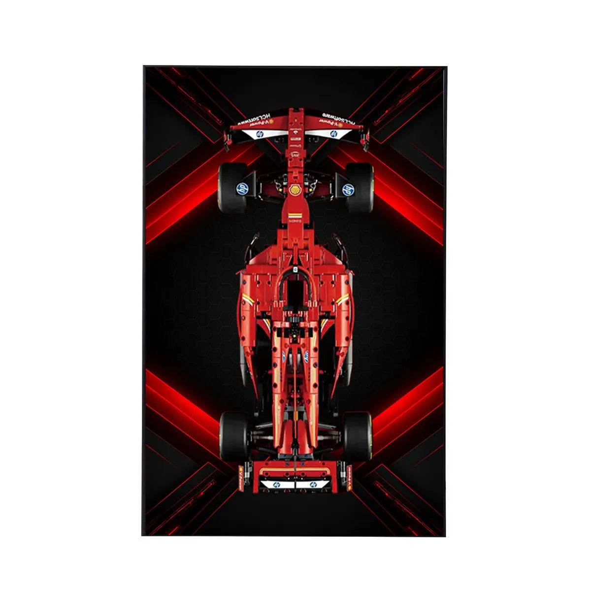 Wall Display Frame Compatible with LEGO® Ferrari F1 SF-24 42207 Style A