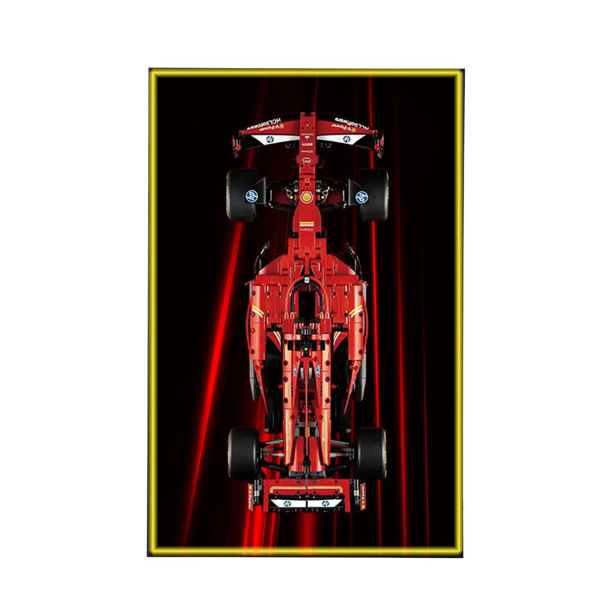 Wanddisplayrahmen kompatibel mit LEGO® Ferrari F1 SF-24 42207 Stil D