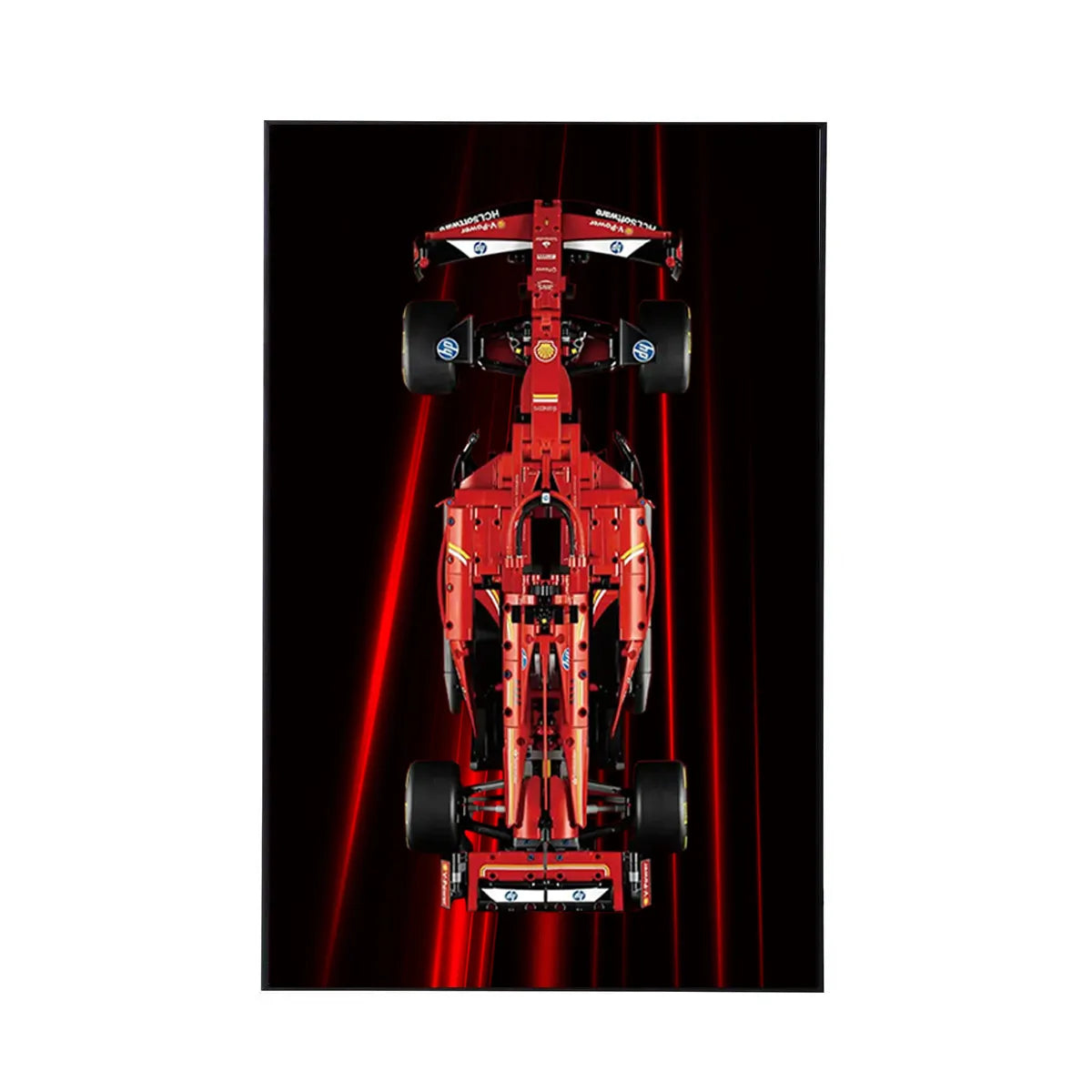 Wanddisplayrahmen kompatibel mit LEGO® Ferrari F1 SF-24 42207 Stil D