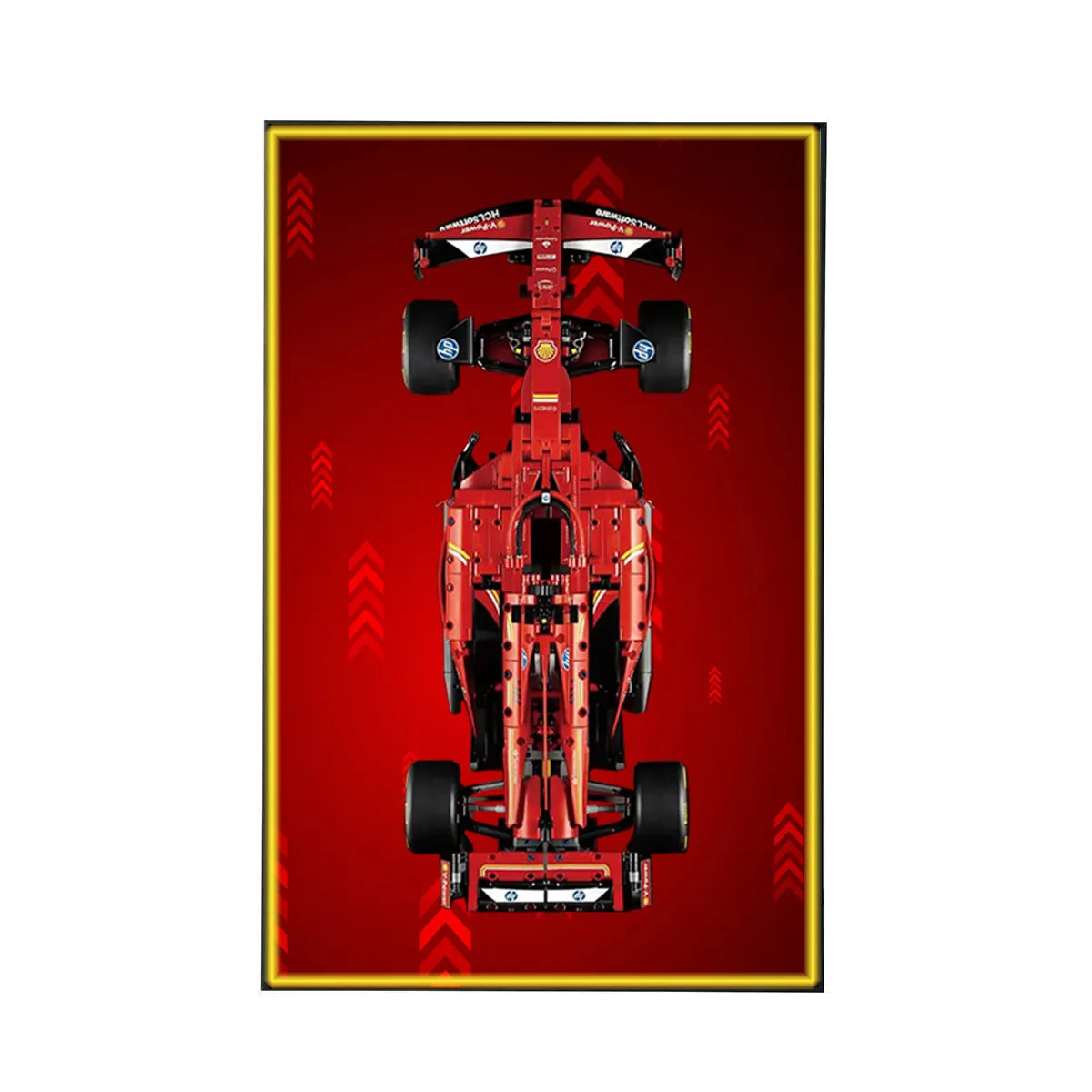 Wanddisplayrahmen kompatibel mit LEGO® Ferrari F1 SF-24 42207 Stil D