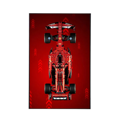 Wanddisplayrahmen kompatibel mit LEGO® Ferrari F1 SF-24 42207 Stil D