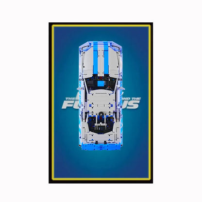 Displayrahmen für LEGO® 42210 Nissan GT-R (Fast &amp; Furious)