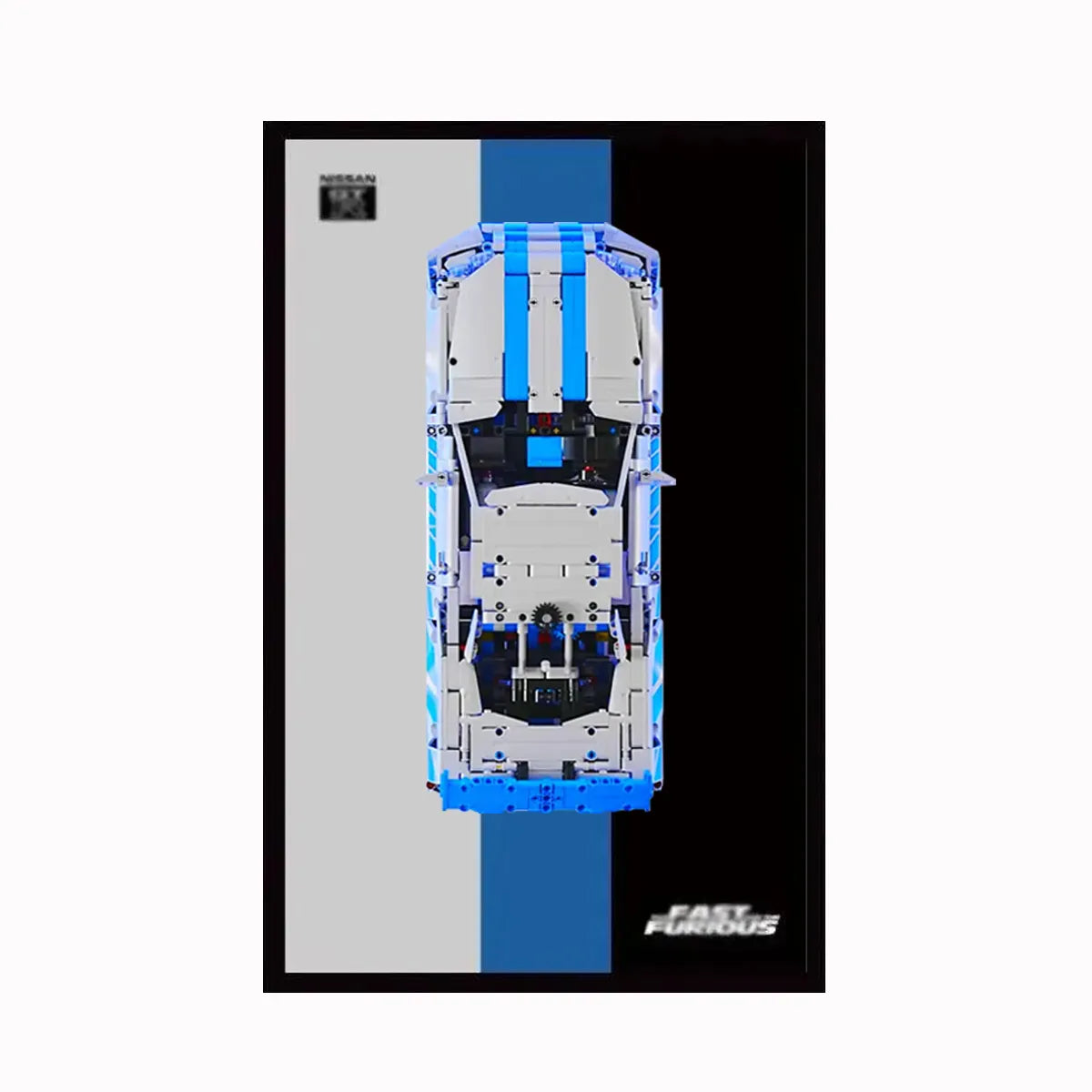Displayrahmen für LEGO® 42210 Nissan GT-R (Fast &amp; Furious)