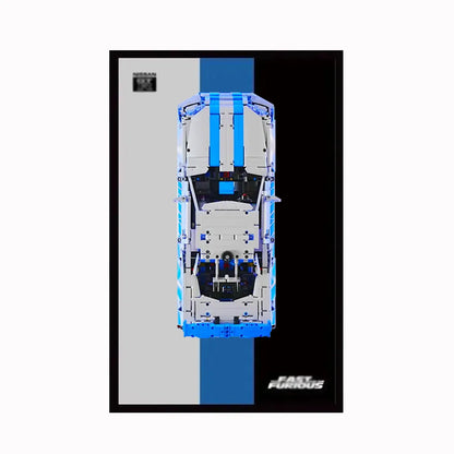 Displayrahmen für LEGO® 42210 Nissan GT-R (Fast &amp; Furious)