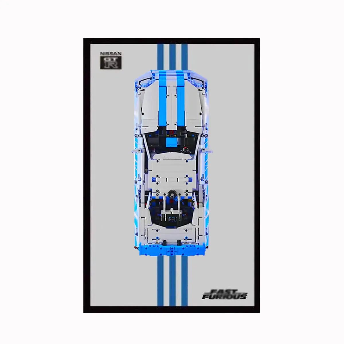 Displayrahmen für LEGO® 42210 Nissan GT-R (Fast &amp; Furious)
