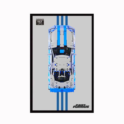 Displayrahmen für LEGO® 42210 Nissan GT-R (Fast &amp; Furious)