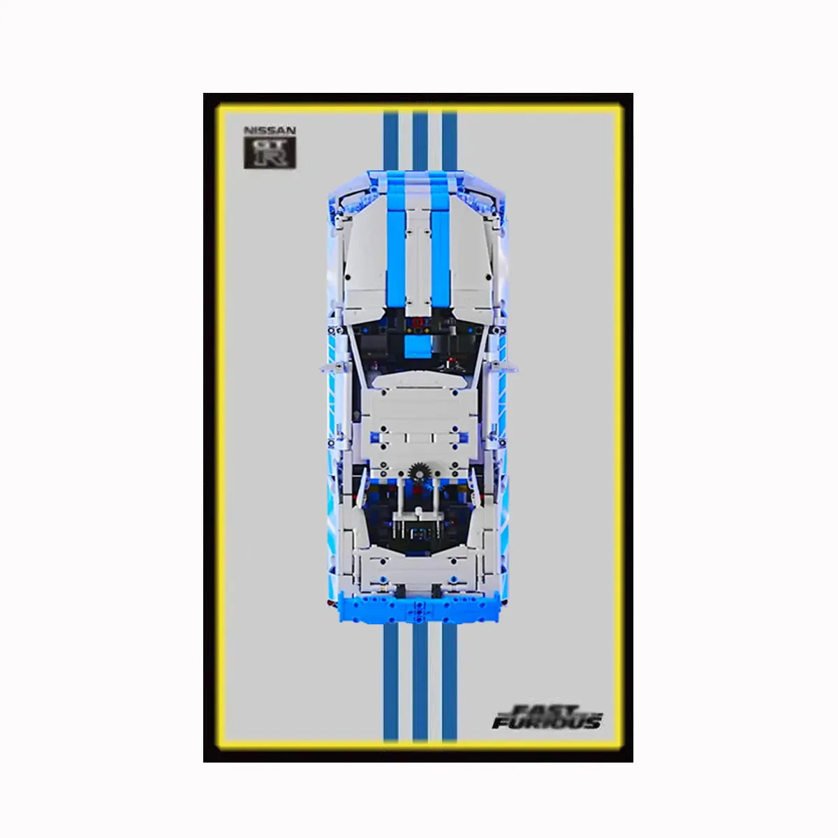 Displayrahmen für LEGO® 42210 Nissan GT-R (Fast &amp; Furious)