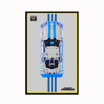 Displayrahmen für LEGO® 42210 Nissan GT-R (Fast &amp; Furious)