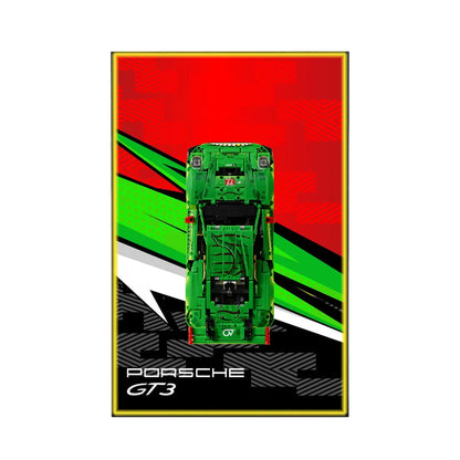 Premium-Wandhalterung für den LEGO® Technic™ Porsche 911 RSR 42096