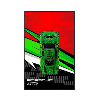 Premium-Wandhalterung für den LEGO® Technic™ Porsche 911 RSR 42096