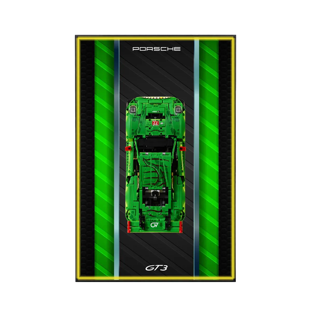Premium-Wandhalterung für den LEGO® Technic™ Porsche 911 RSR 42096