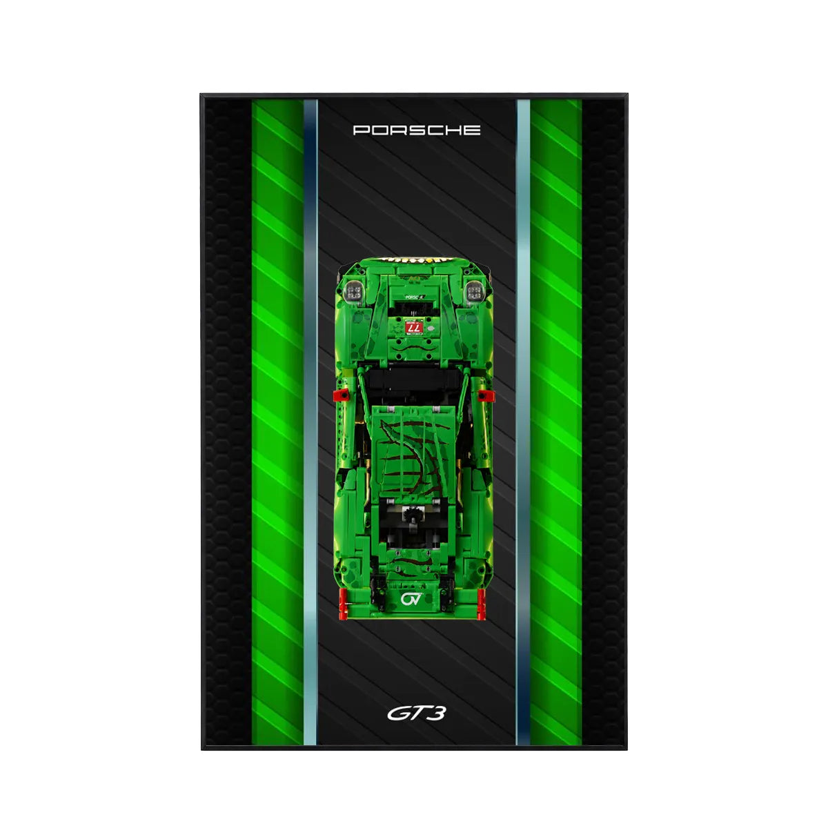 Premium-Wandhalterung für den LEGO® Technic™ Porsche 911 RSR 42096