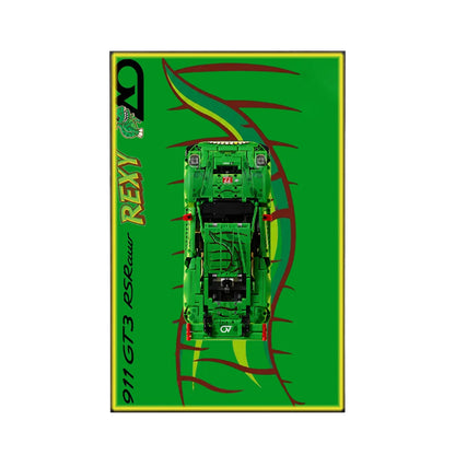 Premium-Wandhalterung für den LEGO® Technic™ Porsche 911 RSR 42096